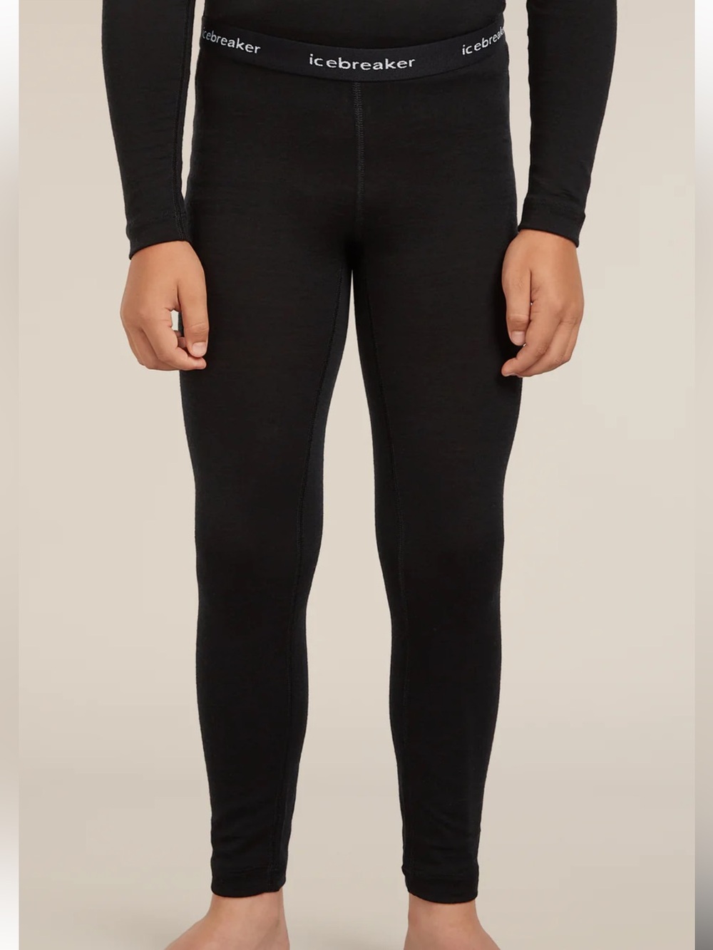 Icebreaker Merino 200 Oasis Thermal Leggings Black Base Layer Outdoor-12